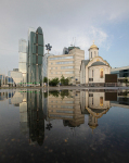 'Живая душа' 'Экспоцентра': освящен храм Серафима Саровского в деловом центре Москвы