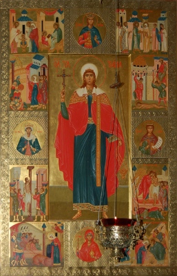 Икона св. Татианы со сценами жития