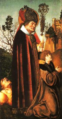 Лукас Кранах Старший, «Св. Валентин с жезлом» (1502-03 гг.)