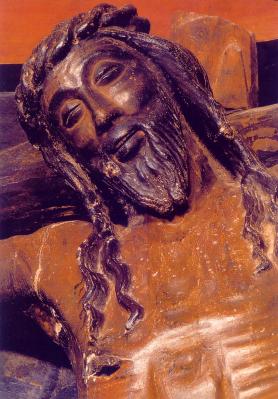Так называемый «Улыбающийся Христос». Распятие замка Хавьер в Наварре. XV в.