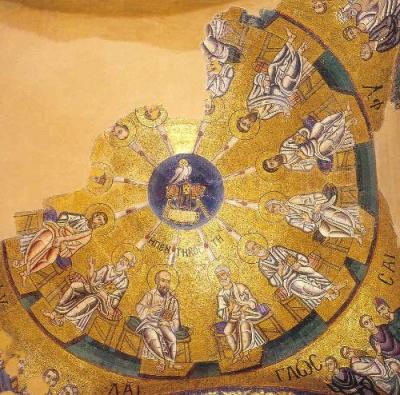 Мозаика купола церкви Осиос Лукас. Фокиде. Ок.1000г.