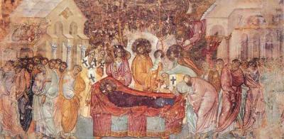 Фреска Троицкой церкви монастыря Сопочаны.1265 г. Сербия
