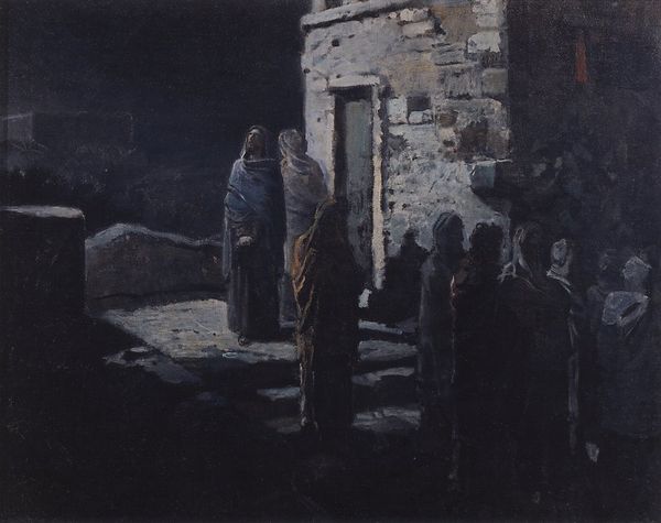 Н. Ге. Выход Христа с учениками с Тайной вечери в Гефсиманский сад
