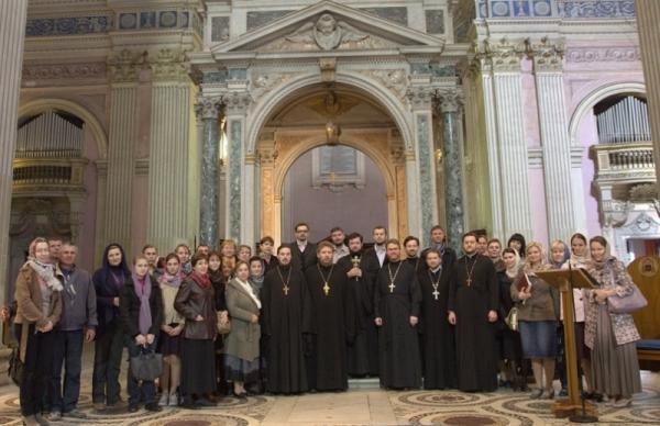 Наш римский приход после литургии в Sant’ Alessio