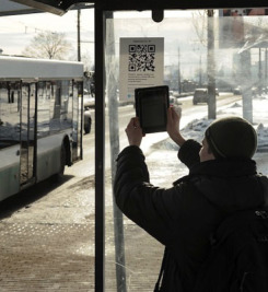Жители Санкт-Петербурга смогут узнать расписание автобусов по QR-коду