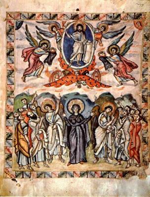 Миниатюра Евангелия Равулы. 586г. Флоренция