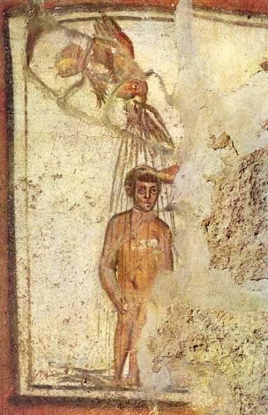 Фреска римских катакомб. III в.