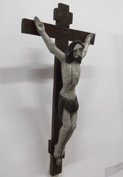 Распятие Христово, XIX век, дерево, резьба, смешанная техника