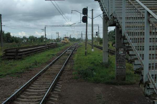 Железнодорожные пути от станции Александровская